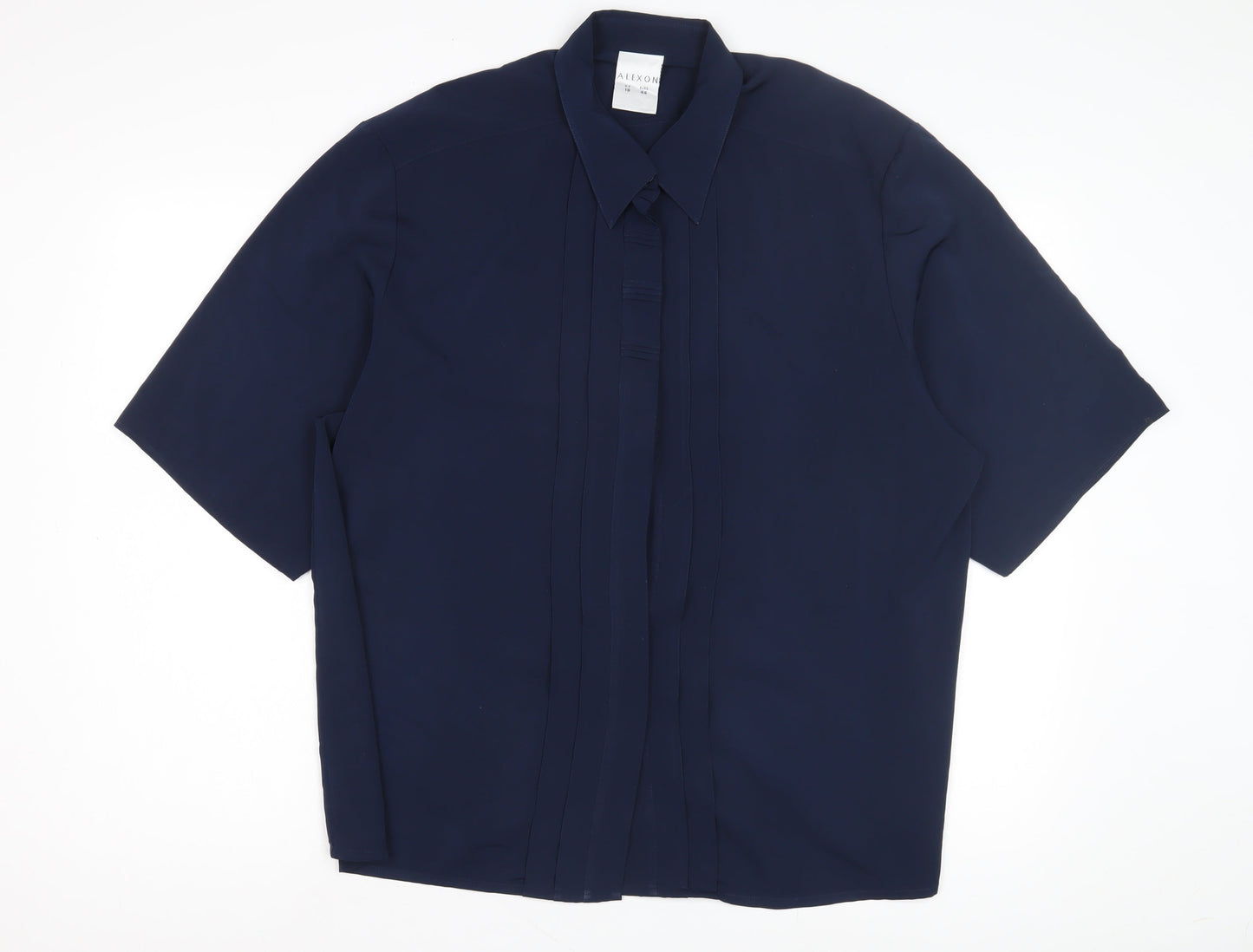 Alexon Women's Blue Button-Up Shirt Size 18