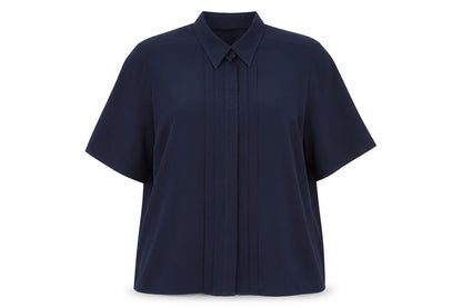 Womens UK Size 18 Alexon Blue Basic Button-Up