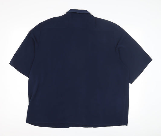 Alexon Women's Blue Button-Up Shirt Size 18