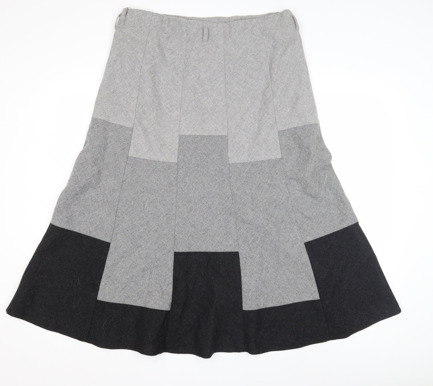 Marks and Spencer Women's Grey Flare Midi Skirt 14