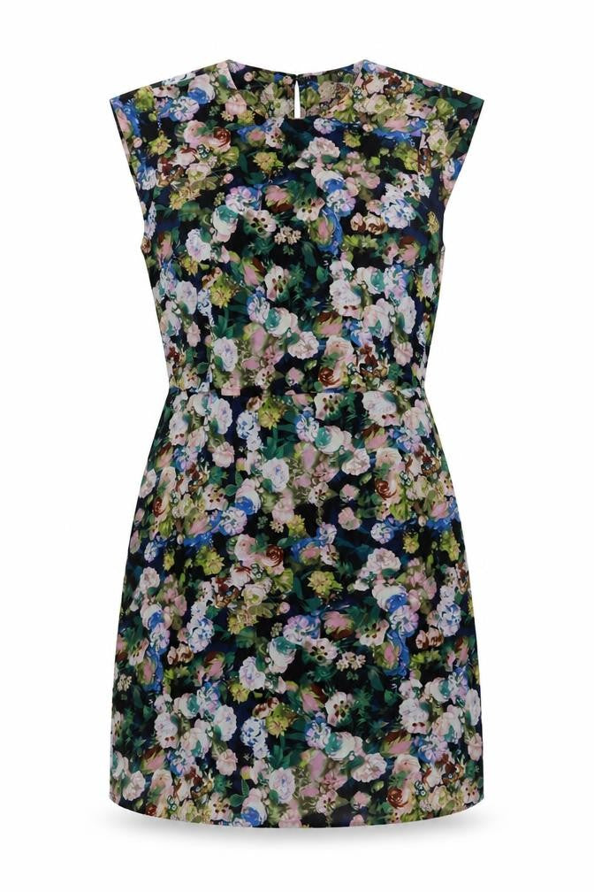 Louche Women's Multicoloured Floral Dress Size 10