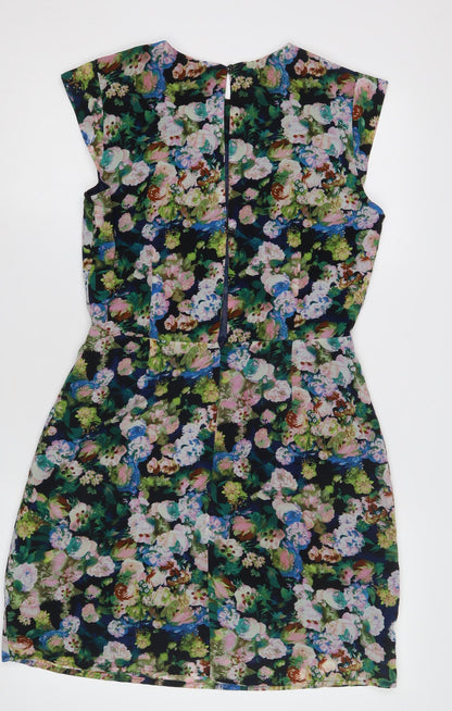Louche Women's Multicoloured Floral Dress Size 10