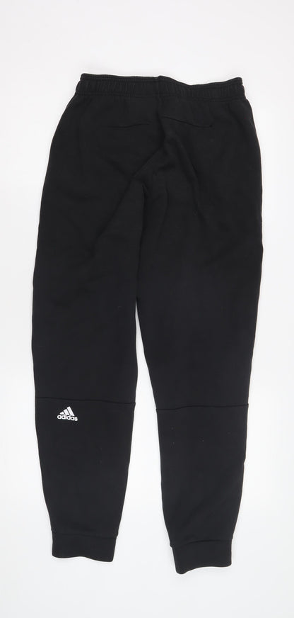 Adidas Men's Black Jogger Trousers - Size M