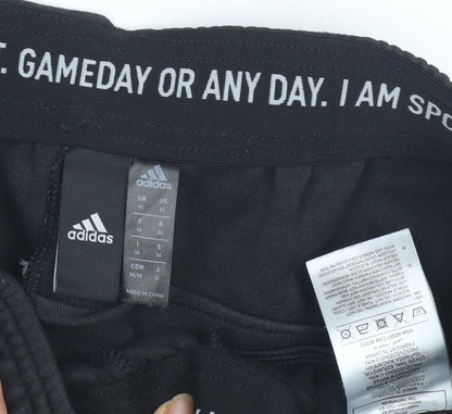 Adidas Men's Black Jogger Trousers - Size M