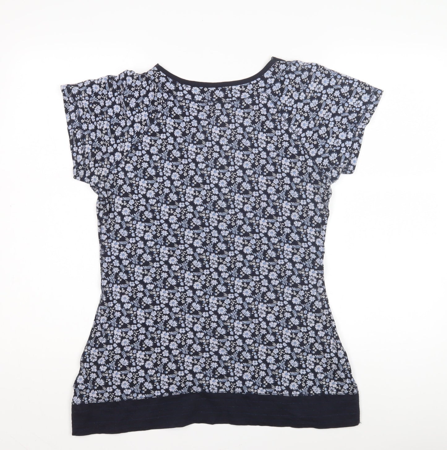 Womens UK Size 12 Marks and Spencer Blue Jersey Blouse