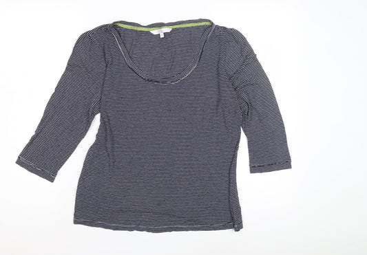 Jasper Conran Women's Blue Striped Top Size 16