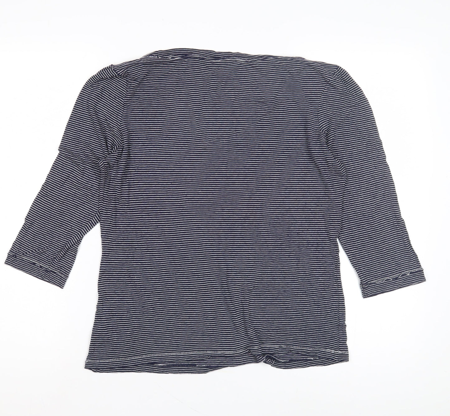 Jasper Conran Women's Blue Striped Top Size 16