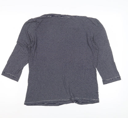 Jasper Conran Women's Blue Striped Top Size 16