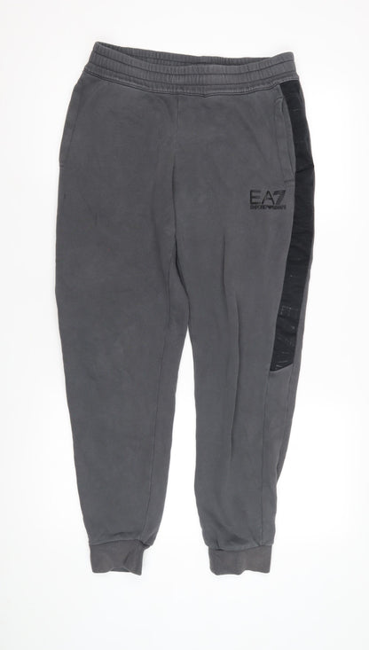 Emporio Armani Men's Grey Joggers, M, Activewear Comfort