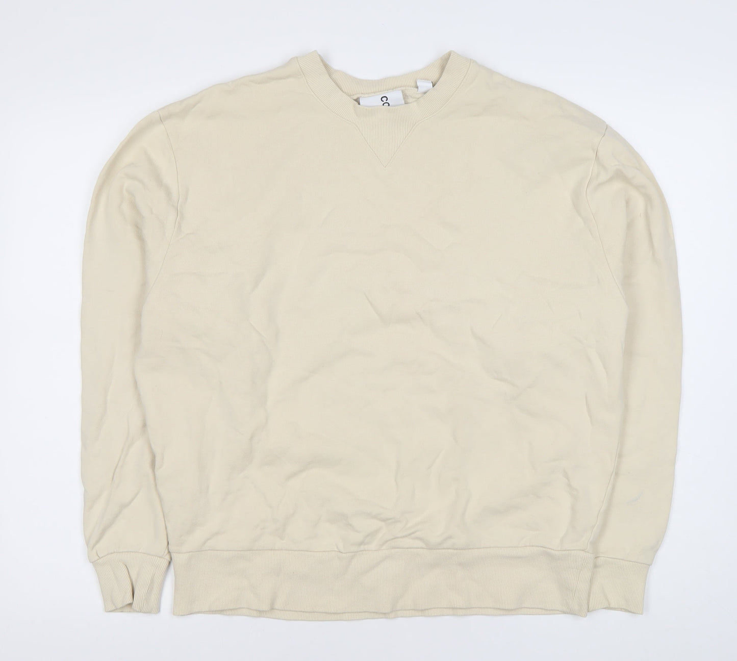 Mens UK Size M COLLUSION Beige Pullover Sweatshirt