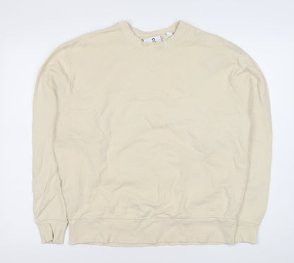 Mens UK Size M COLLUSION Beige Pullover Sweatshirt