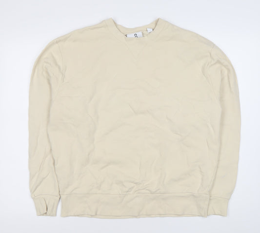 Mens UK Size M COLLUSION Beige Pullover Sweatshirt