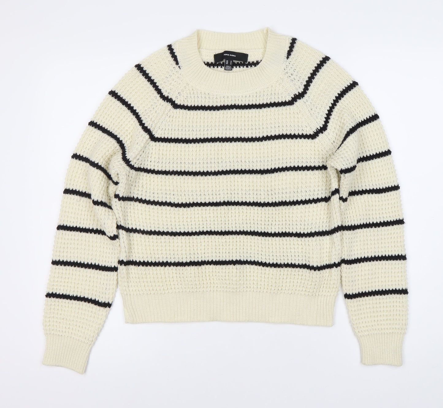 Womens UK Size 10 VERO MODA White Pullover Jumper