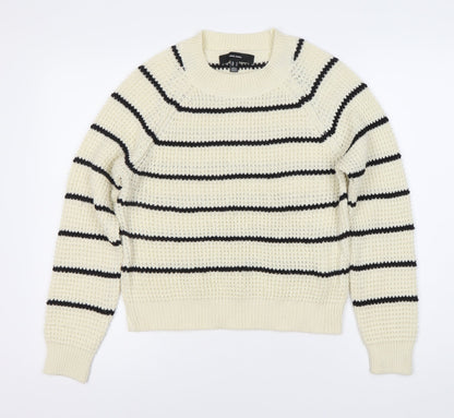 Womens UK Size 10 VERO MODA White Pullover Jumper