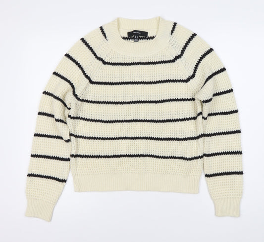 Womens UK Size 10 VERO MODA White Pullover Jumper