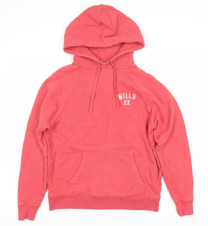 Womens UK Size 6 Jack Wills Pink Pullover Hoodie