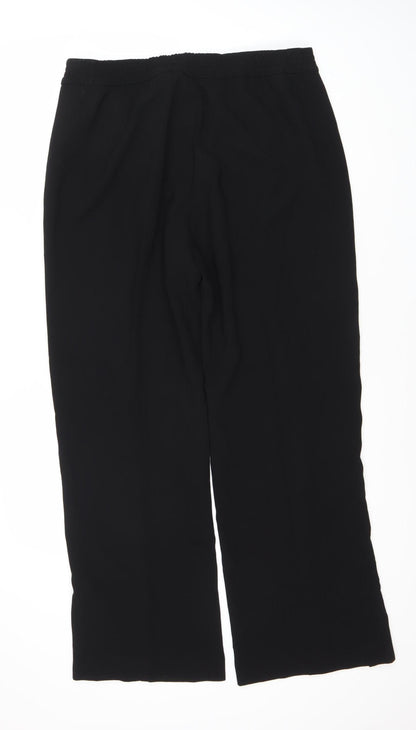 Womens UK Size XL Zara Regular Fit  Black Trousers