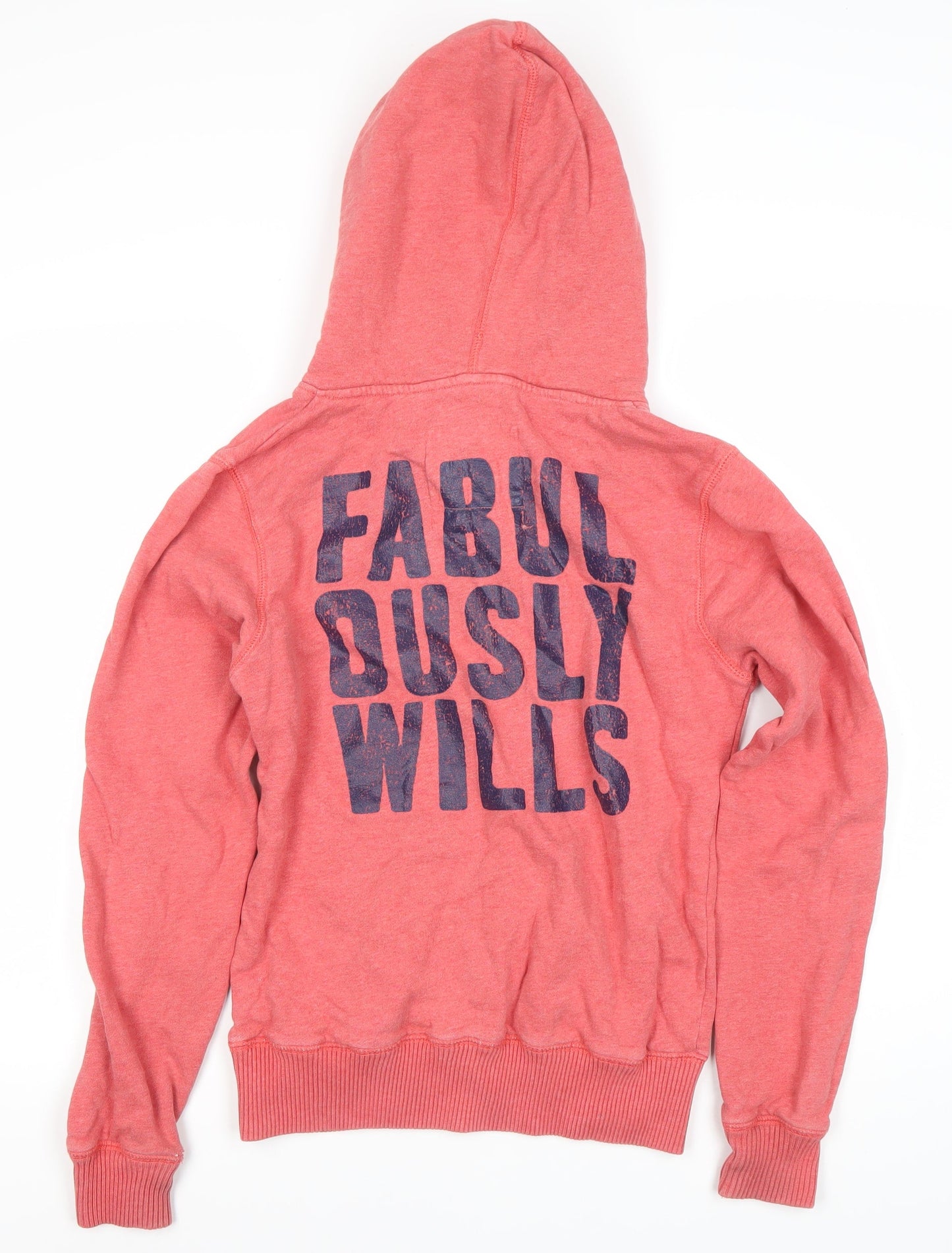 Womens UK Size 10 Jack Wills Pink Pullover Hoodie
