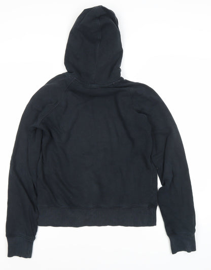 Nike Women's Black Pullover Hoodie, Size 12, Graphic Print