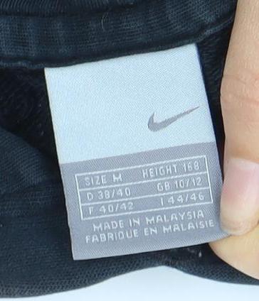 Nike Women's Black Pullover Hoodie, Size 12, Graphic Print