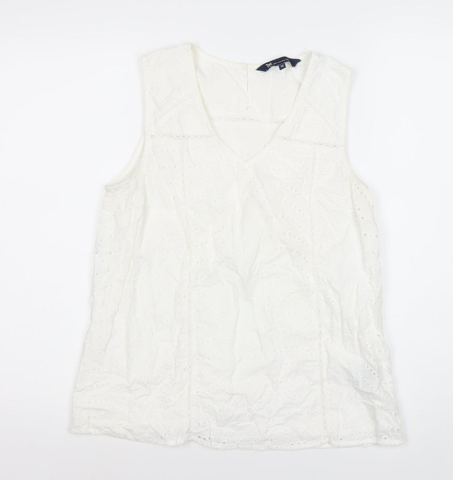 Womens UK Size 12 J.CREW White  Blouse
