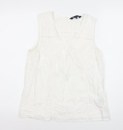 Womens UK Size 12 J.CREW White  Blouse