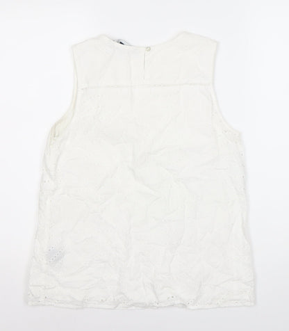 Womens UK Size 12 J.CREW White  Blouse