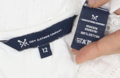 Womens UK Size 12 J.CREW White  Blouse