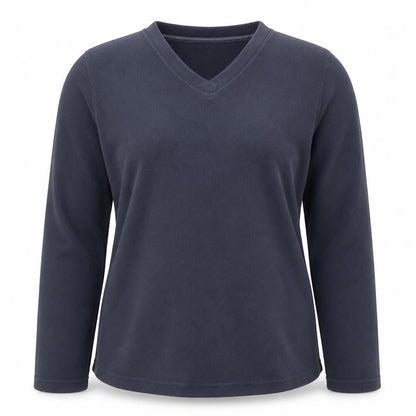Peter Storm Women's Blue Pullover V-Neck Sweatshirt Size 8