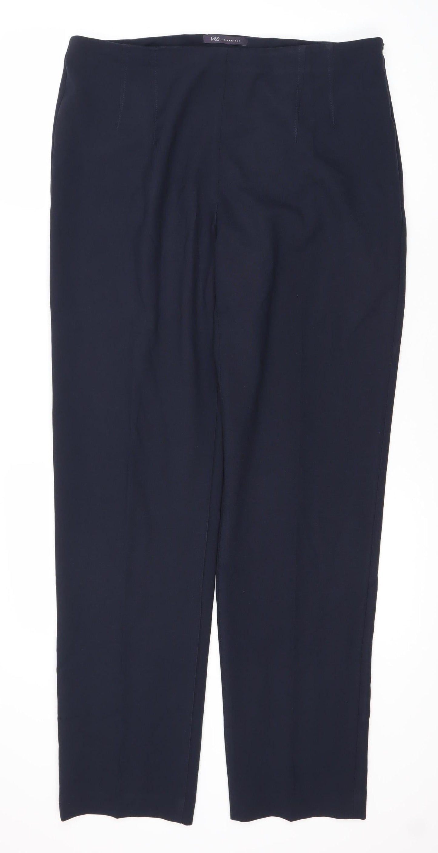Womens UK Size 14 Marks and Spencer   Blue Trousers