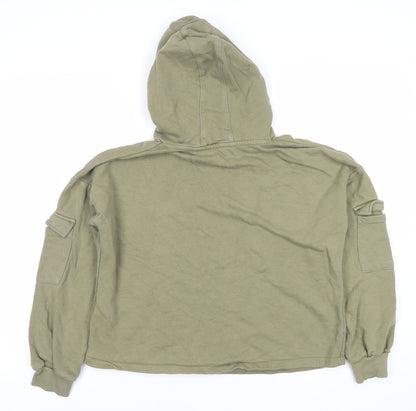 Marks and Spencer Girls Green Pullover Hoodie 13-14 Years