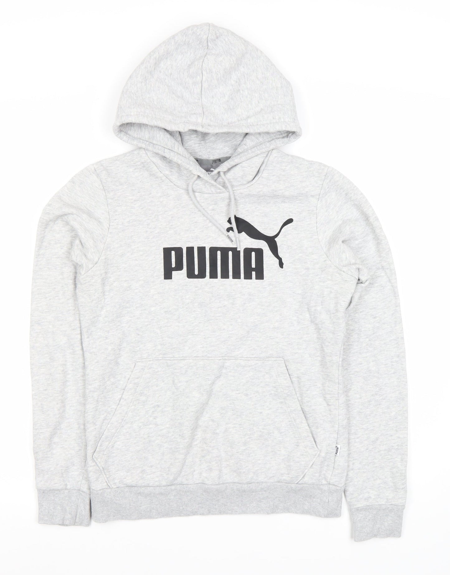 Puma Unisex Grey Pullover Hoodie Size 10