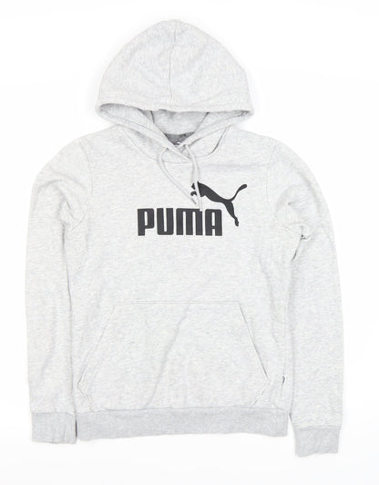 Puma Unisex Grey Pullover Hoodie Size 10