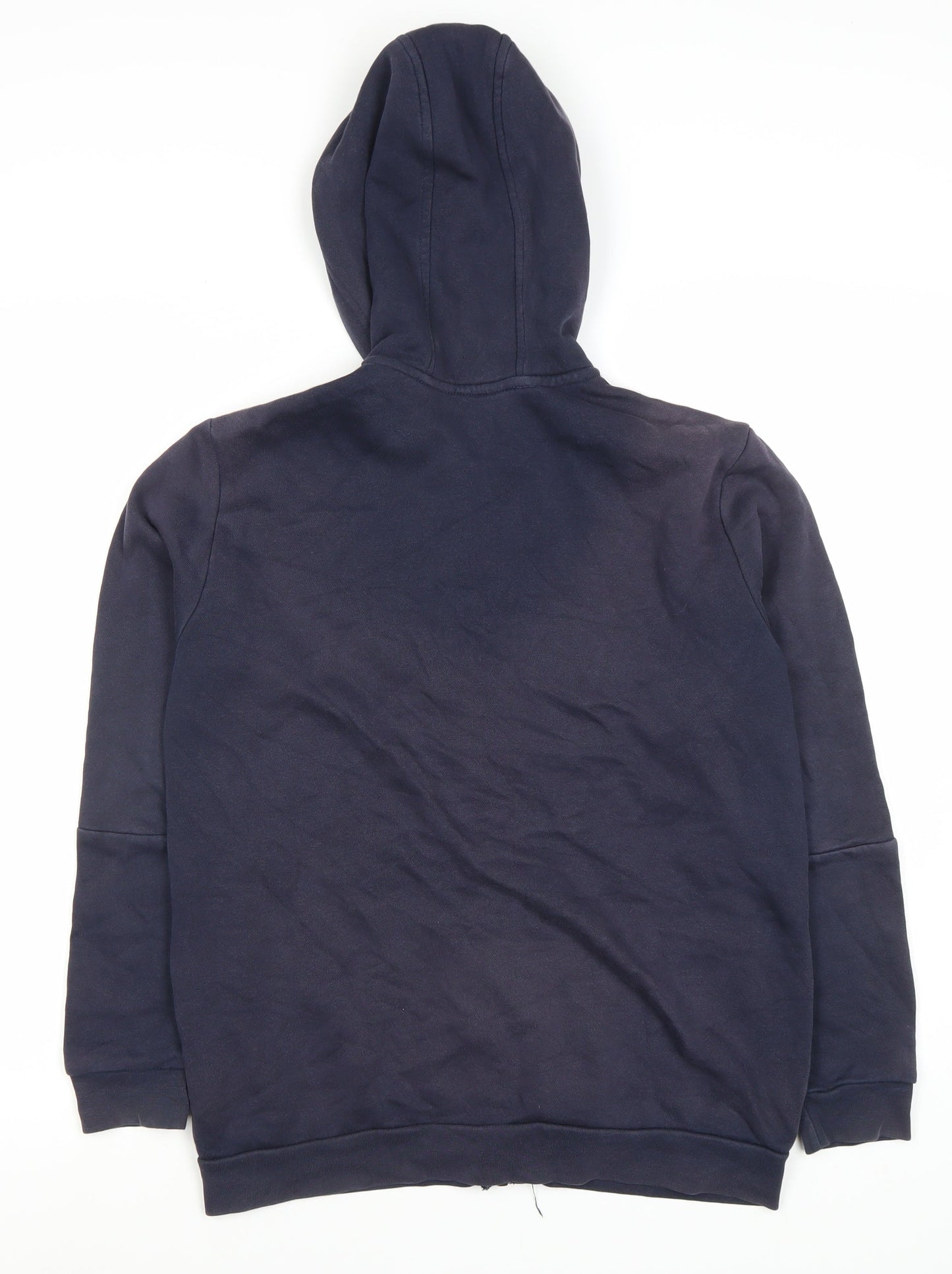 Adidas Boys Blue Zip Hoodie L - Full Zip Sportswear