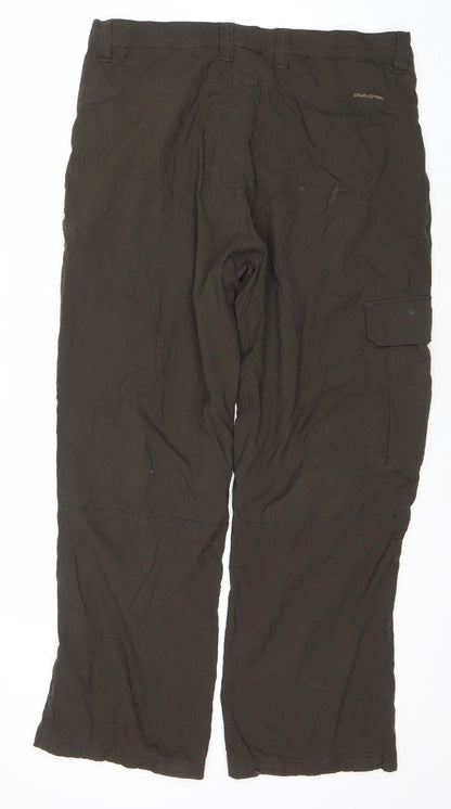 Mens UK Size S Craghoppers Regular Fit Cargo Black Trousers