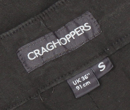 Mens UK Size S Craghoppers Regular Fit Cargo Black Trousers