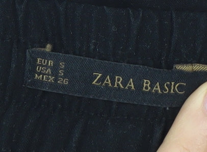 Womens UK Size S Zara   Black Trousers
