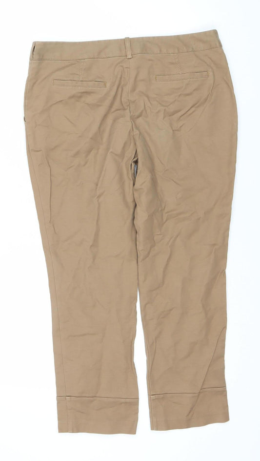 Womens UK Size 12 NEXT Regular Fit  Brown Trousers