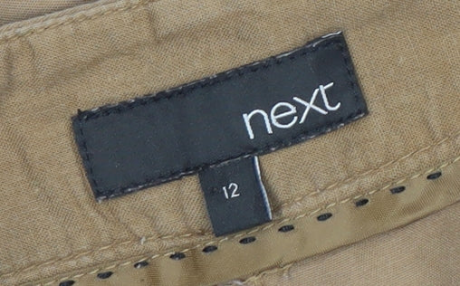Womens UK Size 12 NEXT Regular Fit  Brown Trousers