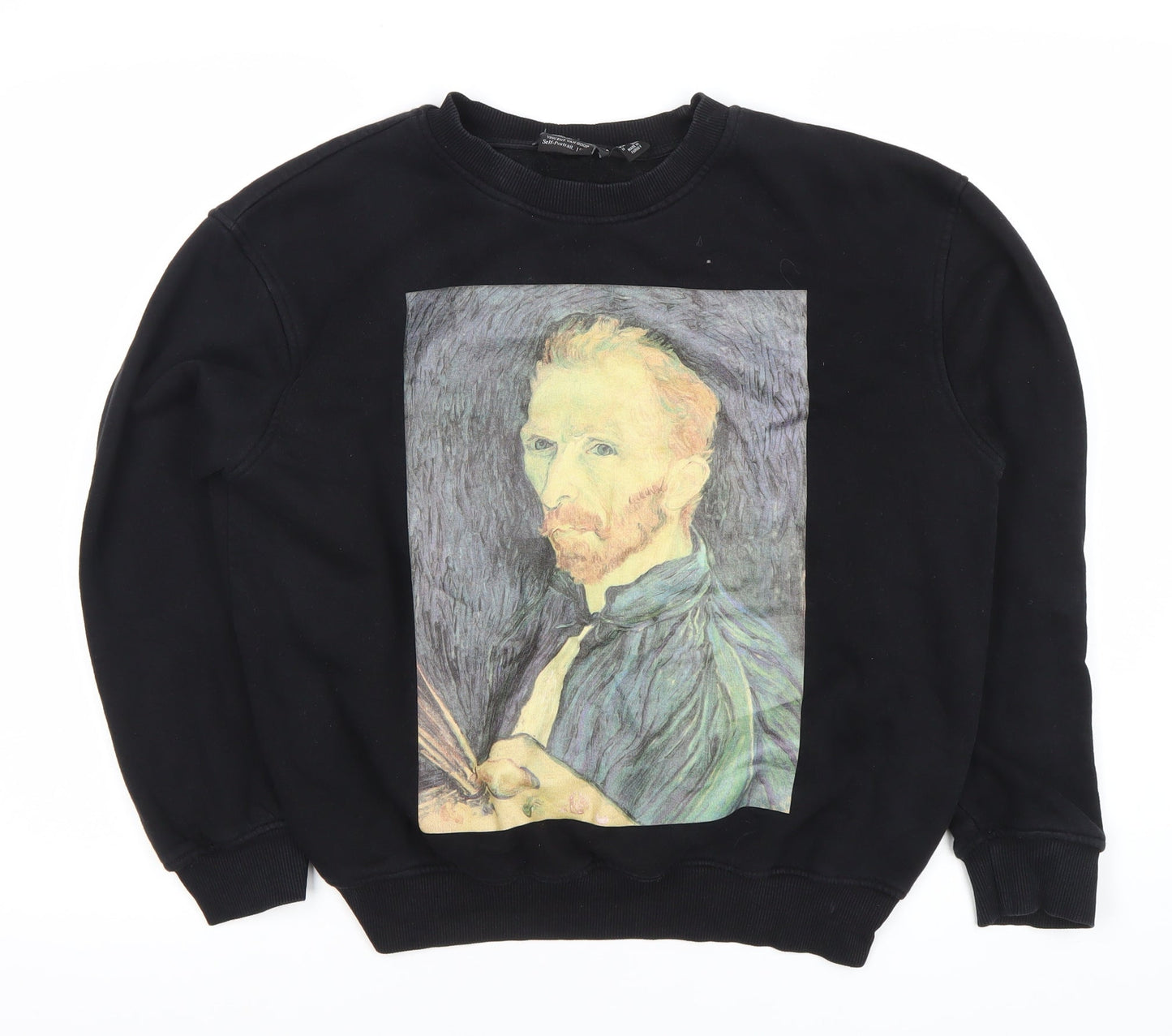 Primark Unisex Black Art Pullover Sweatshirt XS