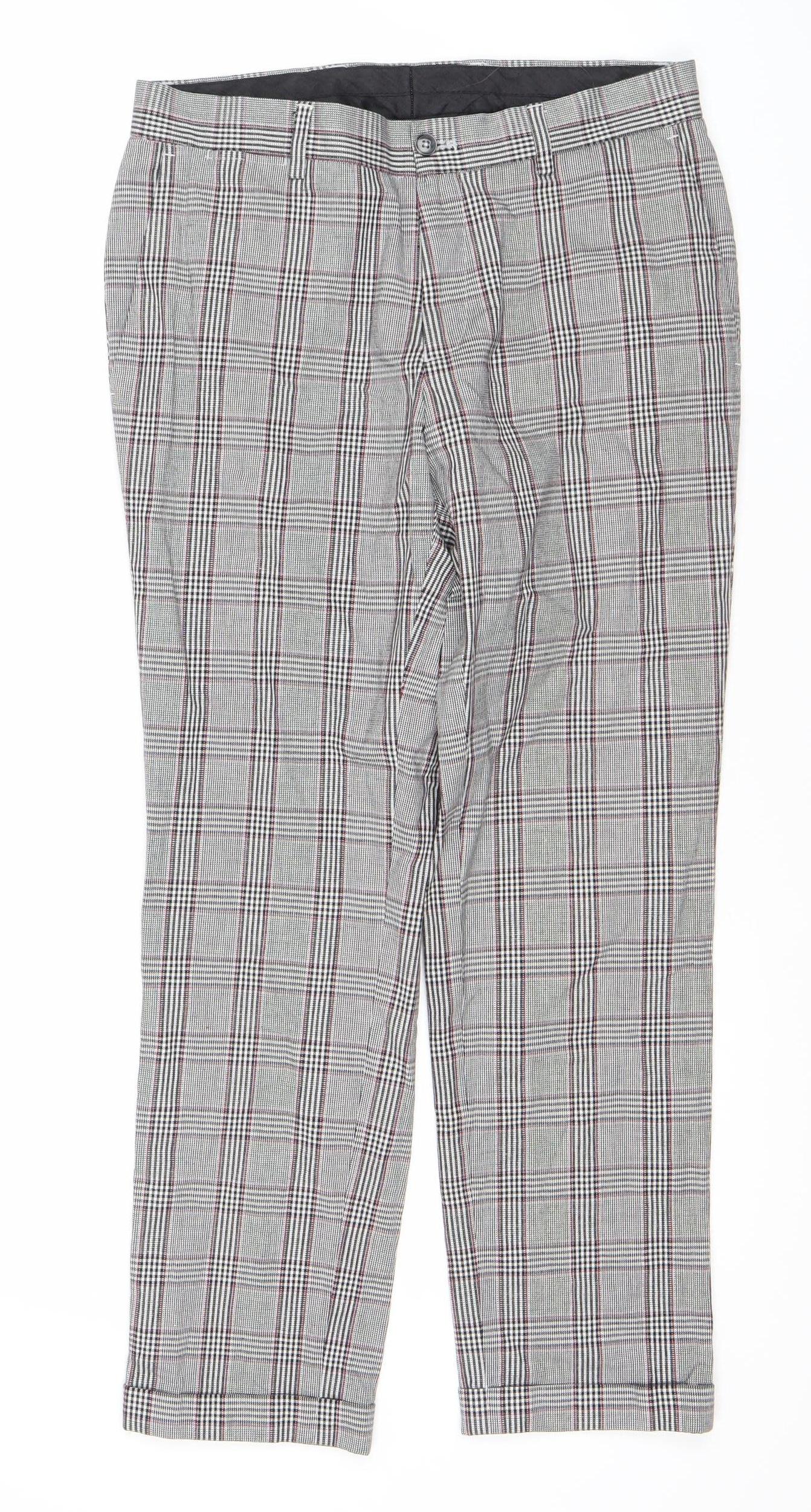Womens UK Size 8 NEXT Regular Fit Casual Multicoloured Trousers