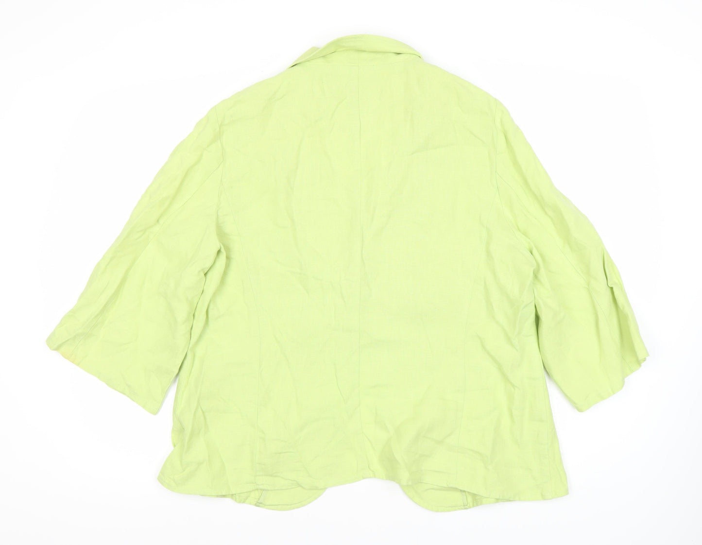 Per Una Women's Green Linen Blazer, Size 18