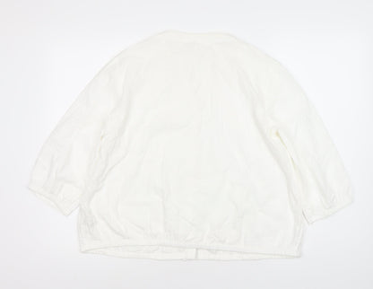 Womens UK Size 12 Fat Face White  Blouse