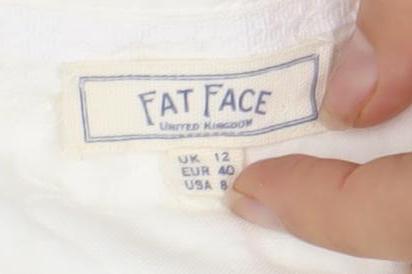 Womens UK Size 12 Fat Face White  Blouse