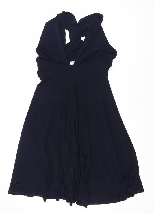 WANT THAT TREND Blue Sleeveless Dress, Size 12