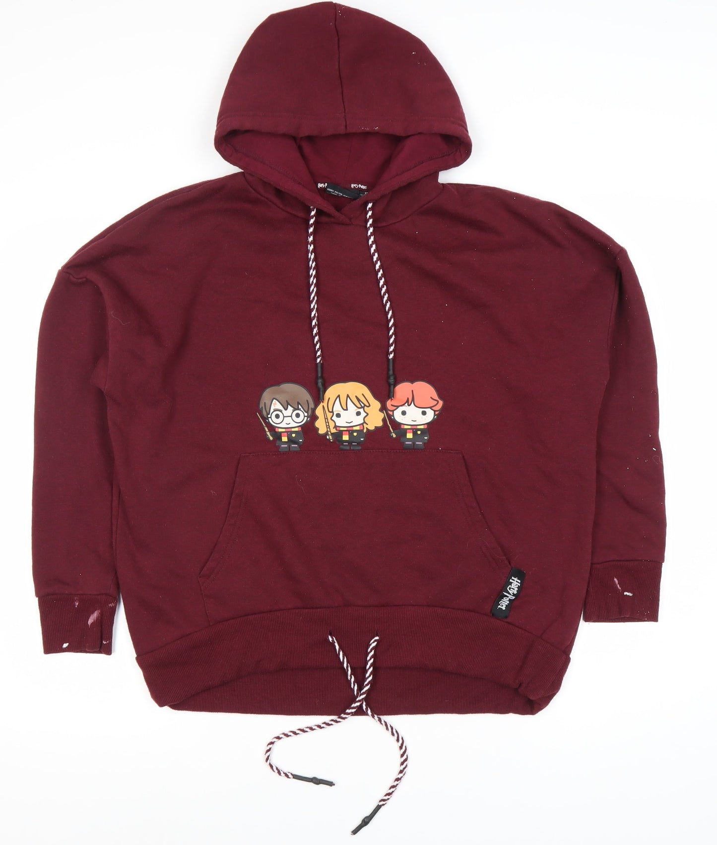 Womens UK Size 2 Harry Potter Red Hoodie Hoodie