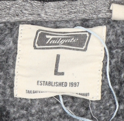 Tailgate Men's Grey College Logo Hoodie - Size L