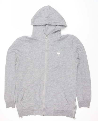 Soviet Men’s Grey Full Zip Hoodie, Size M