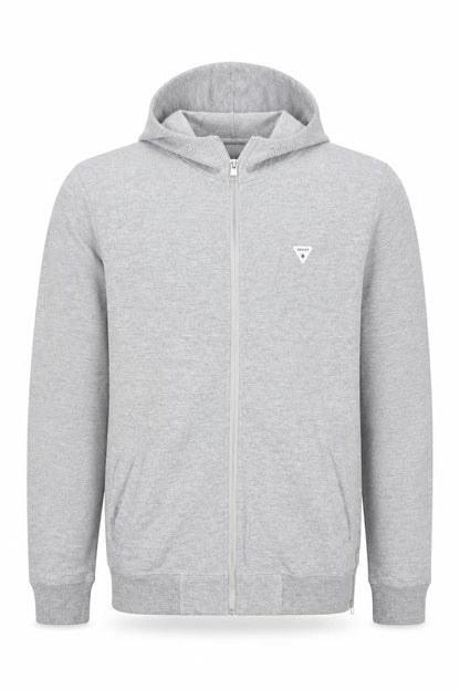 Soviet Men’s Grey Full Zip Hoodie, Size M