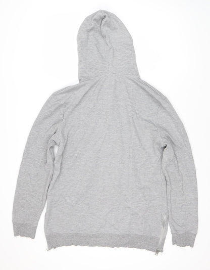 Soviet Men’s Grey Full Zip Hoodie, Size M
